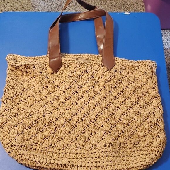Handbags - Limited Edition Straw Woven Tote or Beach Bag